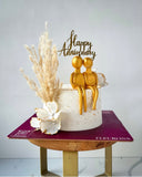 Golden Couple Anniversary Cake