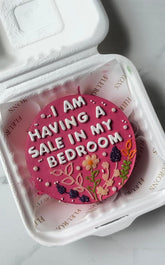 Floral Secret Message Cake