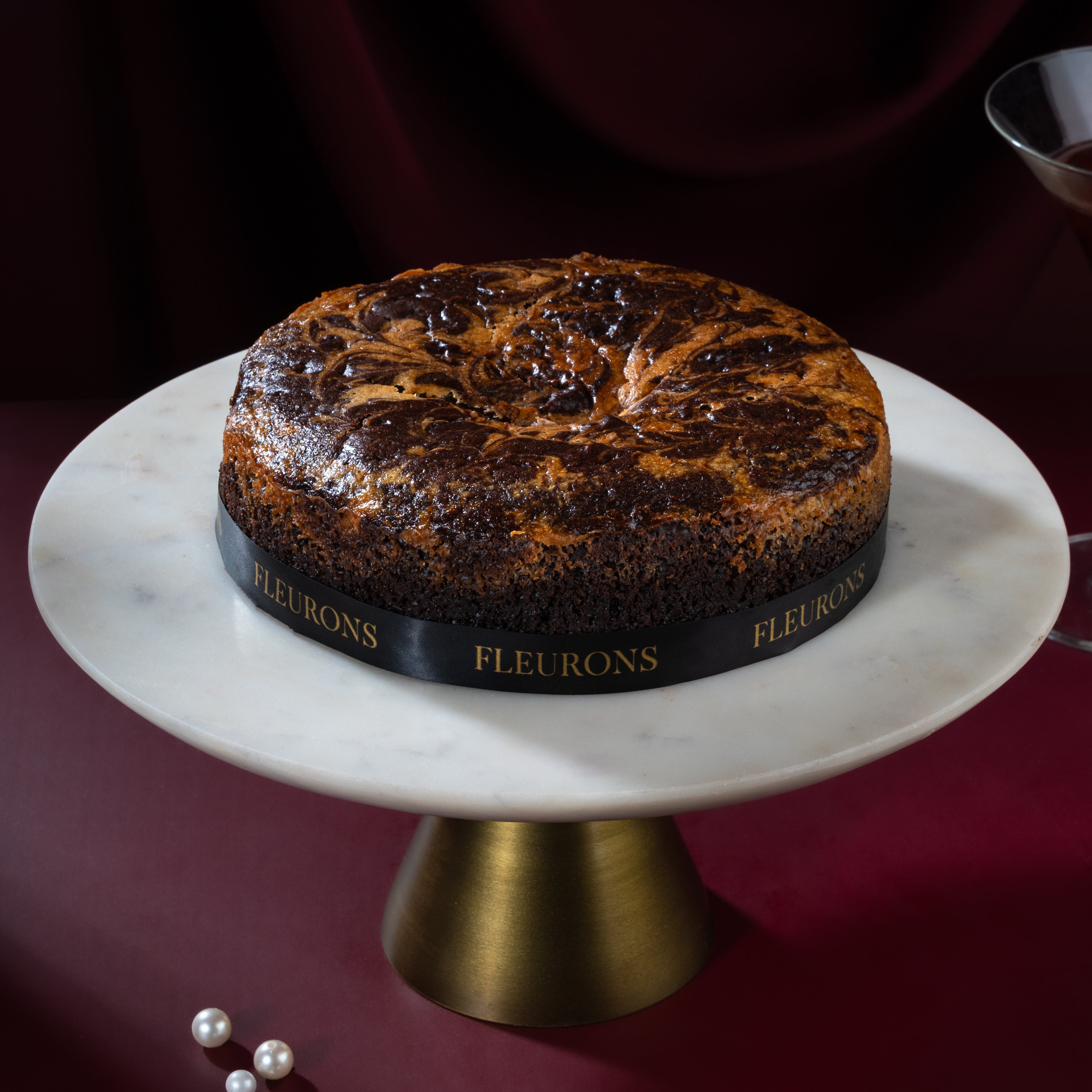 Vanilla & Chocolate Swirled Cake