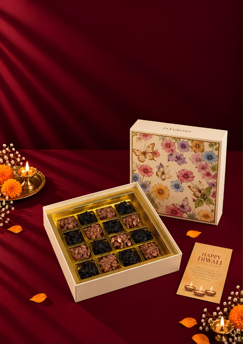 Fleurons Diwali Assorted Rocher Celebration Box