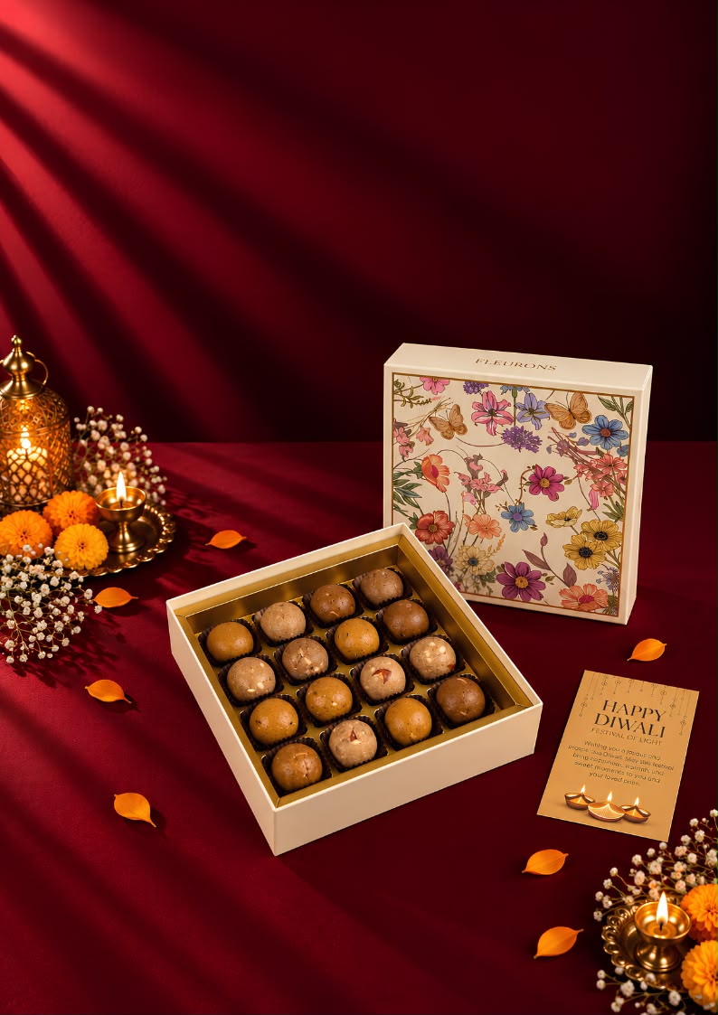 Fleurons Diwali Premium Laddoo Celebration Box