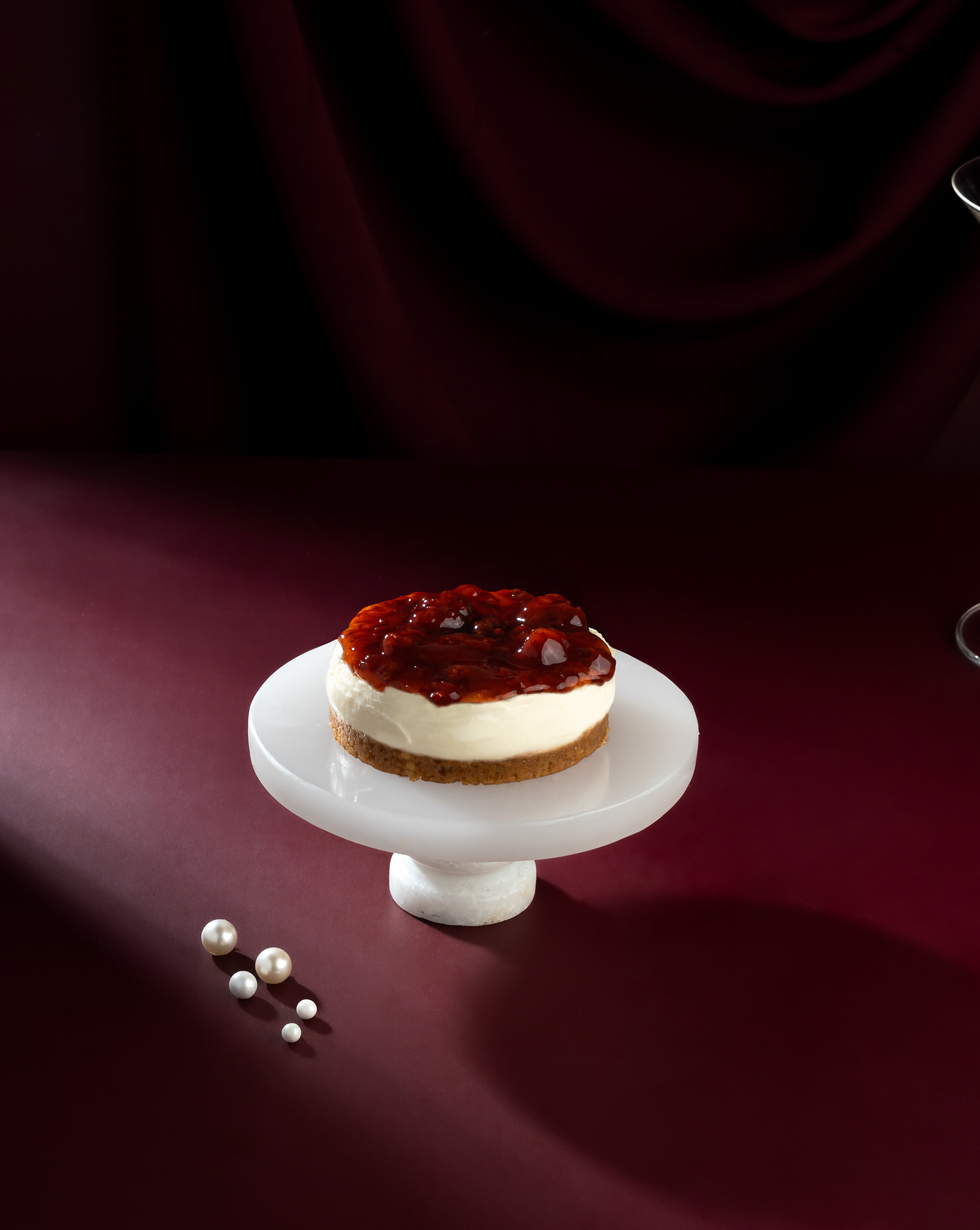 Fleurons Strawberry Baked Mini Cheesecake