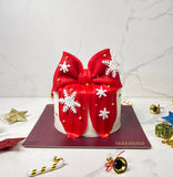 Christmas Bow Cake