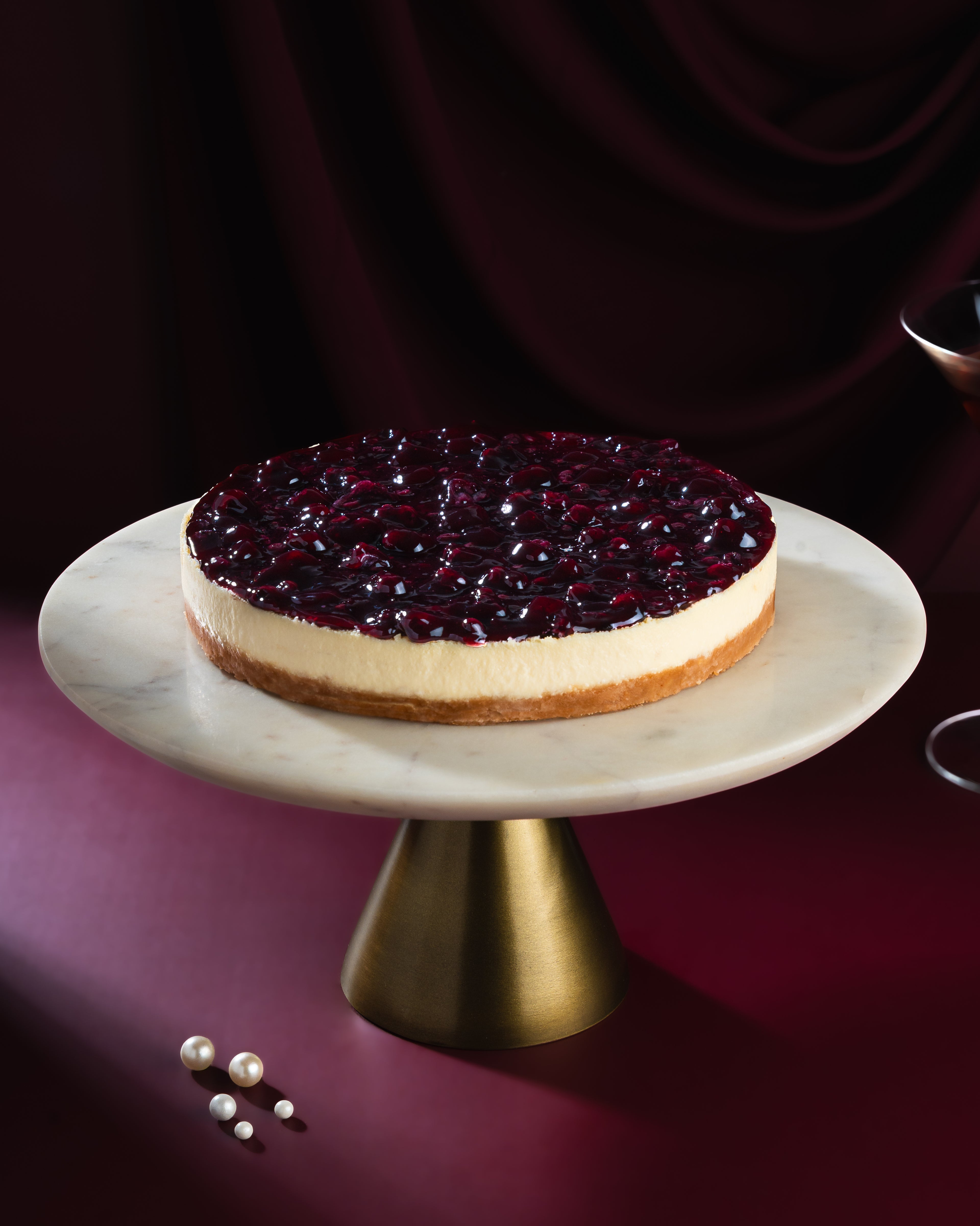 Fleurons Blueberry Baked Cheesecake