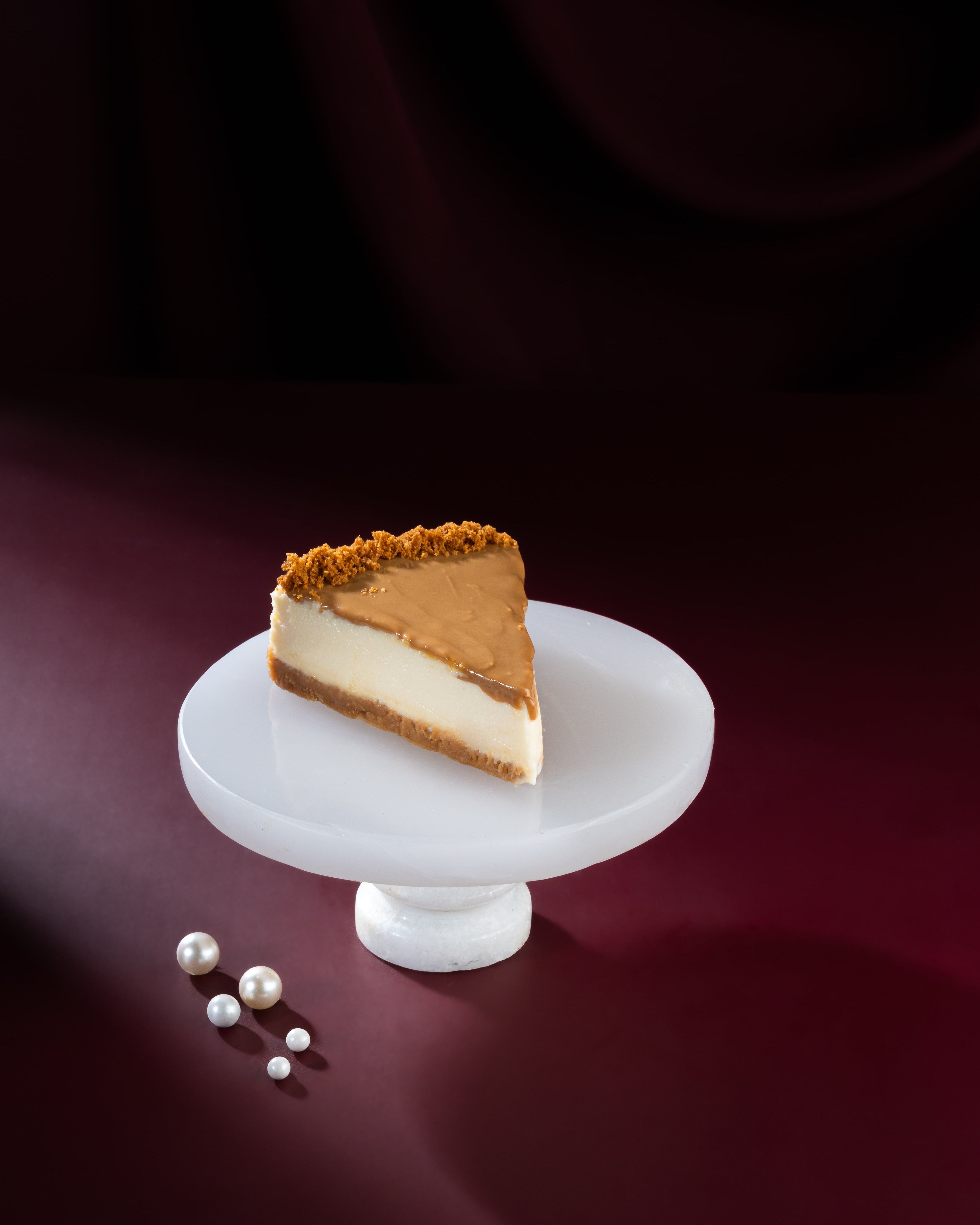 Fleurons Lotus Biscoff Baked Cheesecake Slice