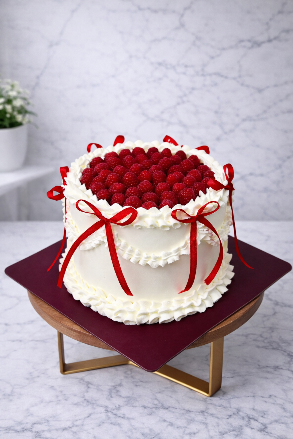 Raspberry Vintage Cake – Fleurons