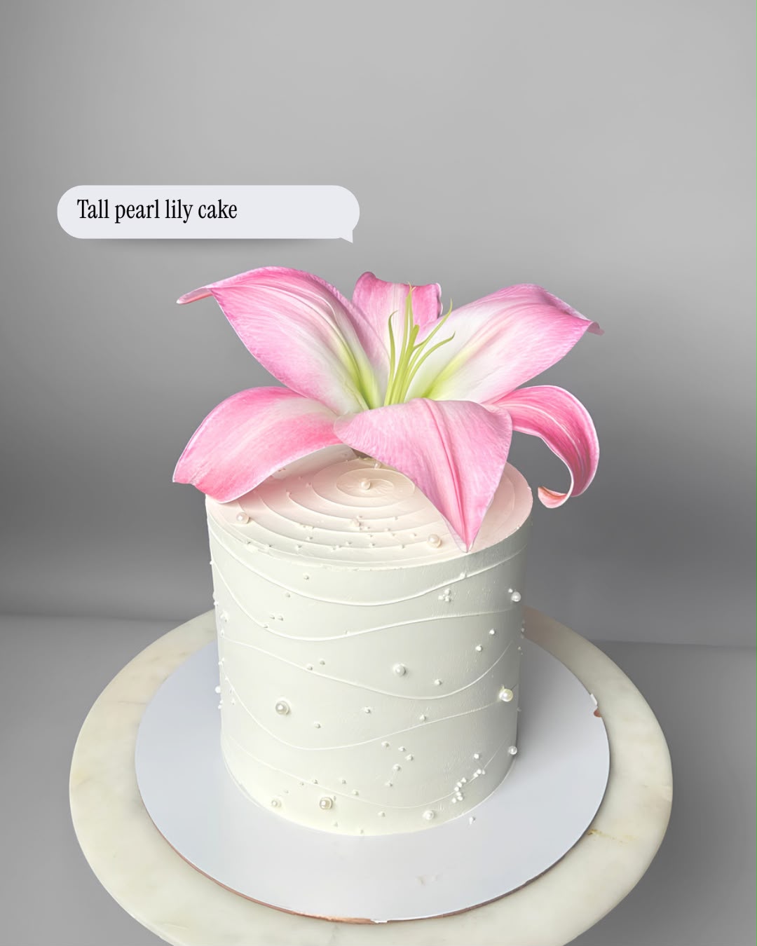 Lily pearl cake