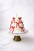 Monochrome Ribbon Cake