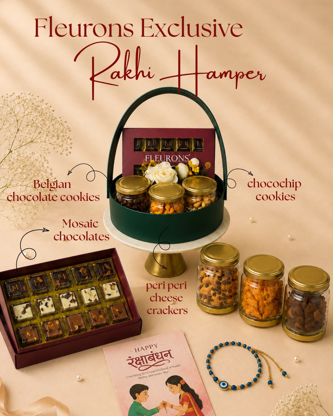 Fleurons Exclusive Rakhi Hamper